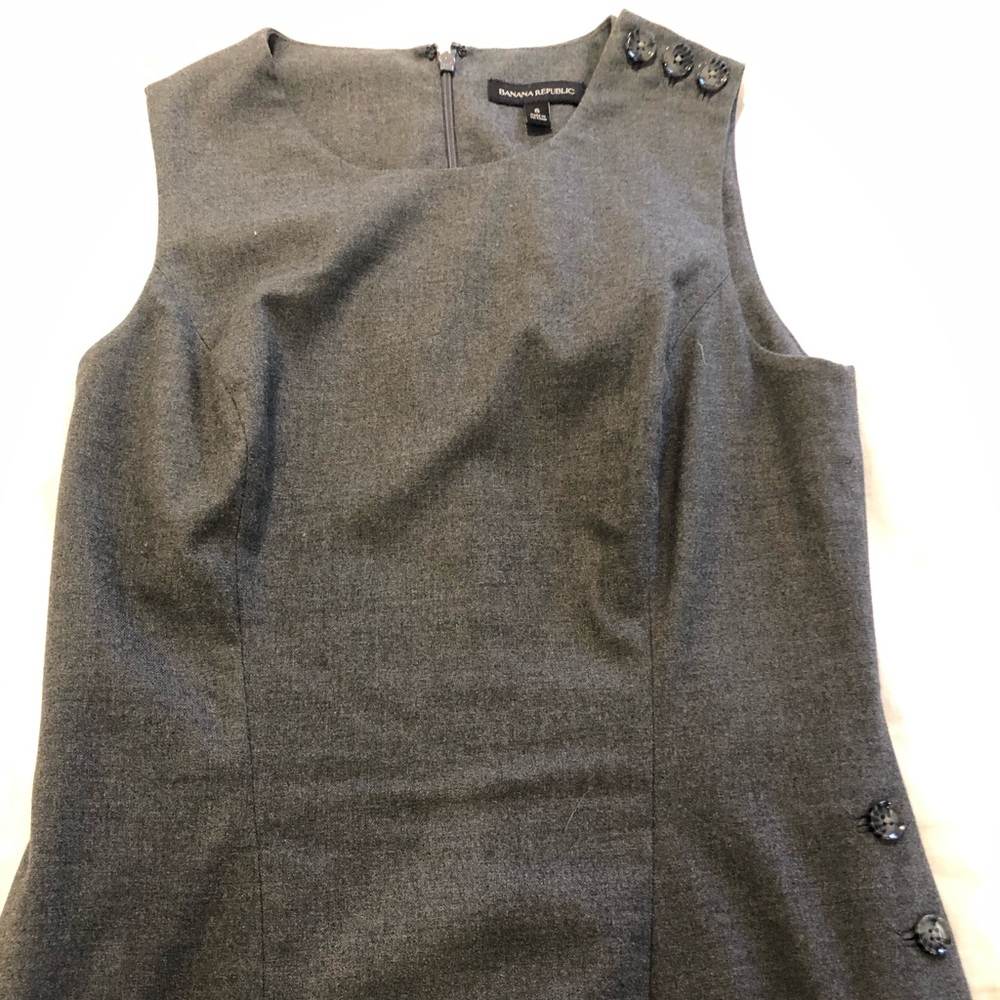Gray sheath dress